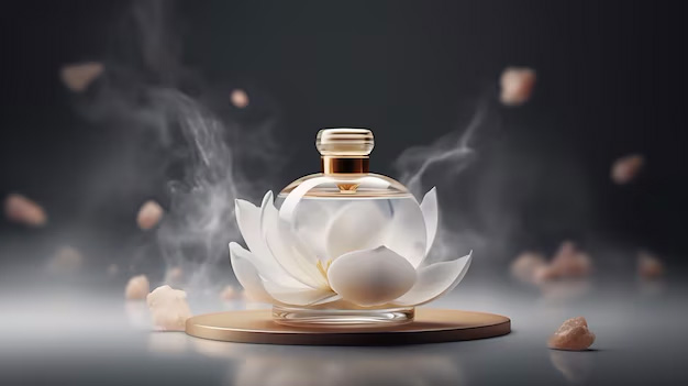 Chai nước hoa được chưng cất từ hương hoa sen