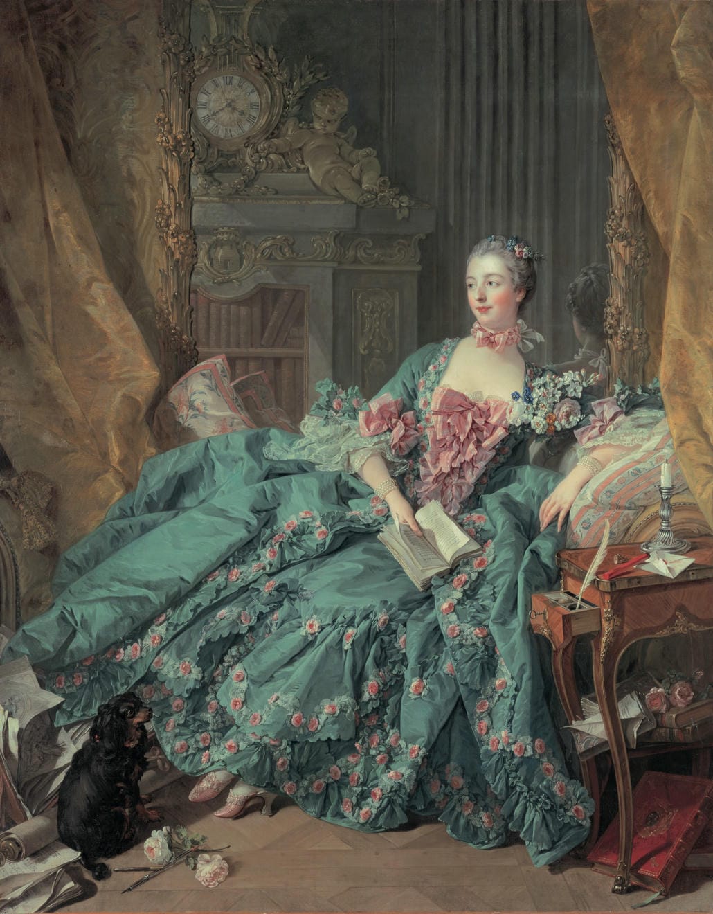 Madame Pompadour của Francois Boucher Bức tranh nổi tiếng Nghệ thuật thị giác - Cảm hứng hoa hồng trong thời trang