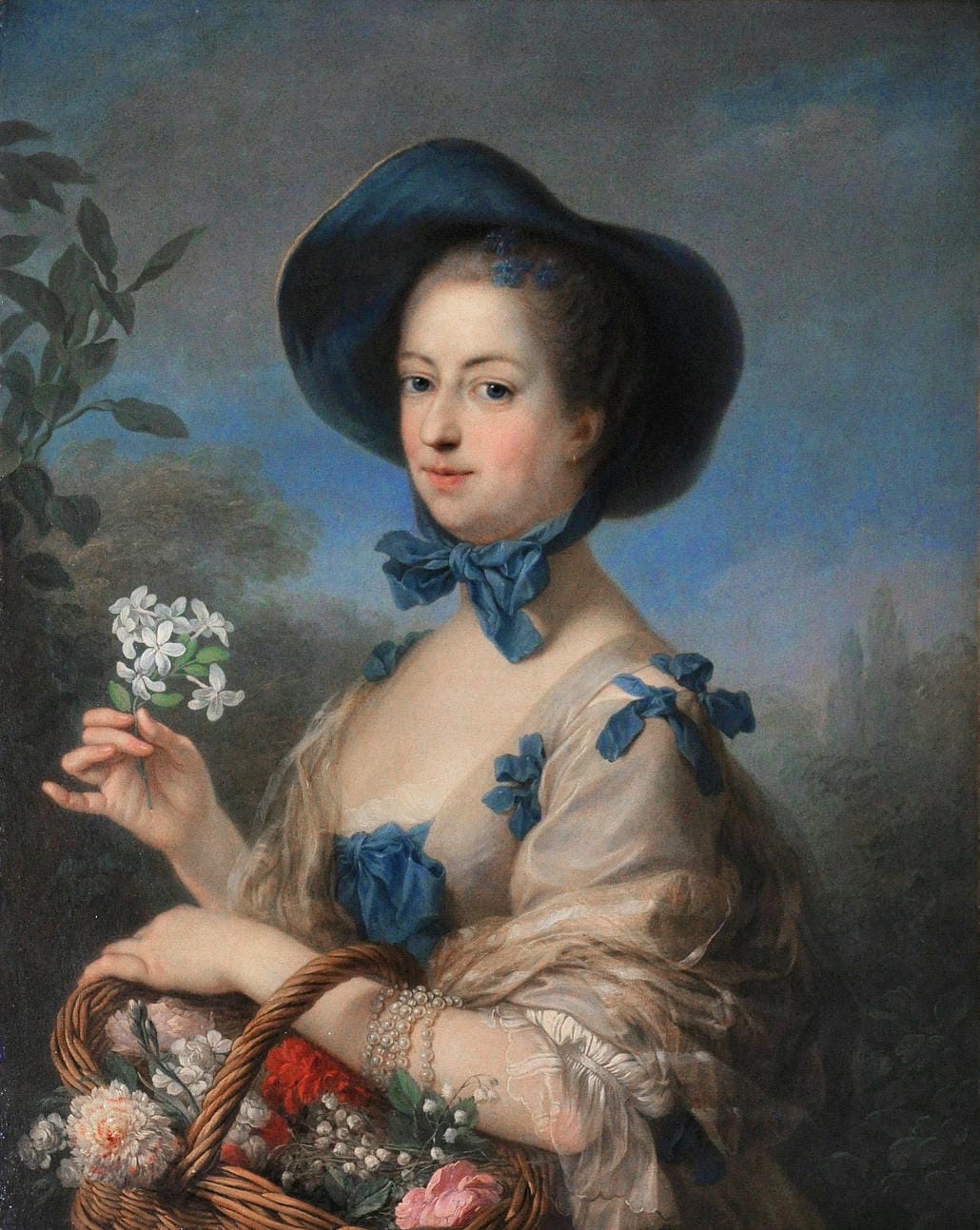 Madame de Pompadour trong vai người làm vườn xinh đẹp