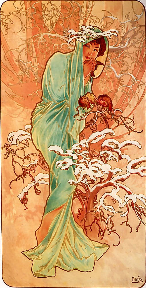 Mùa đông (1896) - Alphonse Mucha