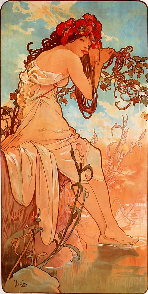Mùa hè (1896) - Alphonse Mucha