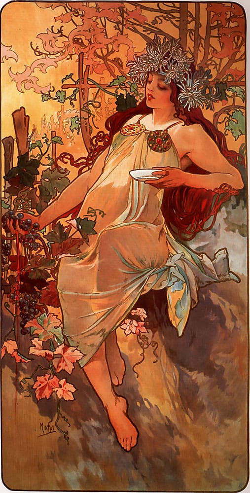 Mùa thu (1896) - Alphonse Mucha
