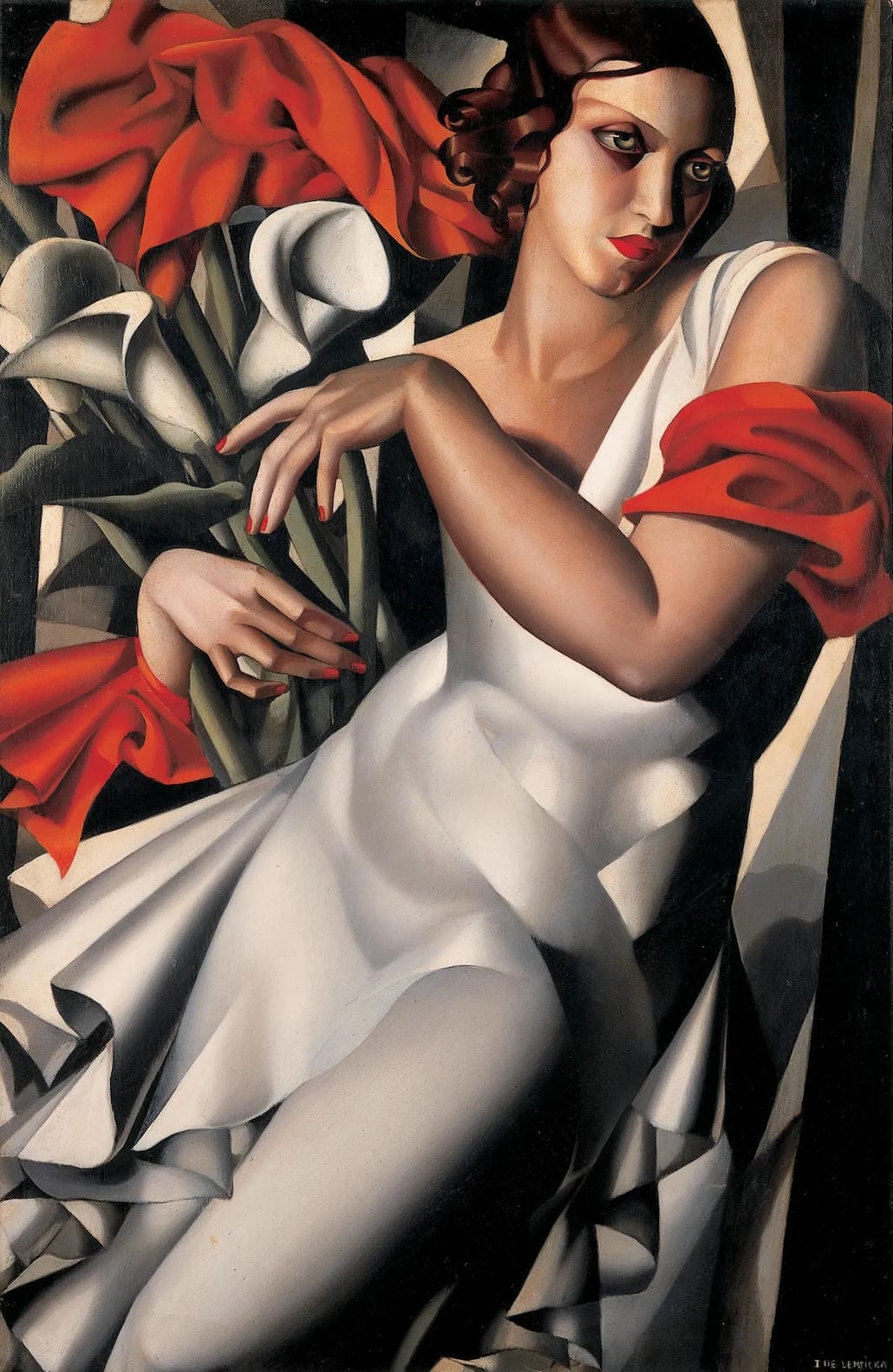 Tamara de Lempicka - Người phụ nữ với những bông hoa trắng